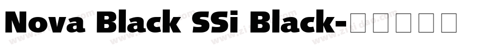 Nova Black SSi Black字体转换